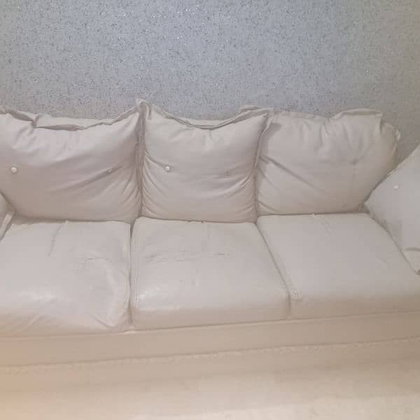 Leather sofa set 5 seater 1