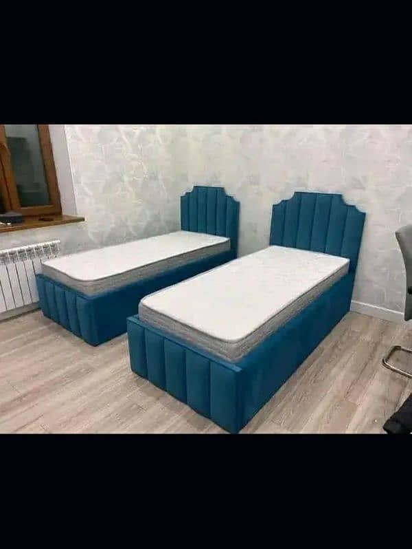 single bed, double bed, poshish single bed, new bed 3