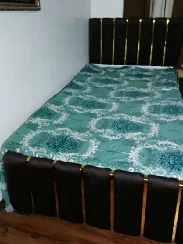 single bed, double bed, poshish single bed, new bed 12