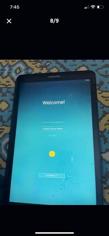 Samsung tablet e nook 16 gb black color 1