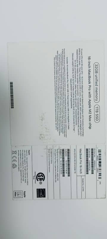 Macbook M2 pro max 16" 2023 32/1TB Box pack sealed 8