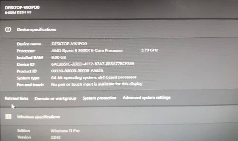 GAMING PC RYZEN 5 3600 8