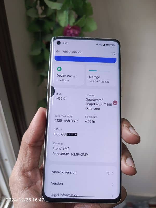 OnePlus 8 Single Sim PTA Approved 8+8+128 Exchange Possible 2