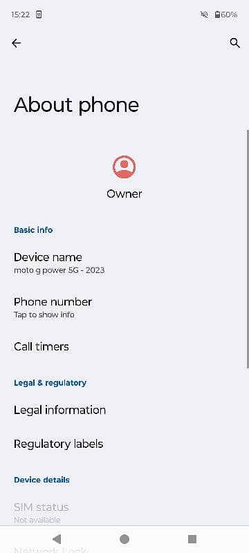 Moto G Power 2023 5g Non-PTA 5