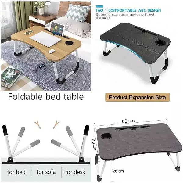 LAPTOP TABLE HIGH QUALITY IMPORTED HEAVY QUALITY 3 COLORS AVAILABLE 2