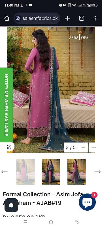 Asim Jofa original stiched dress for formal wear 2