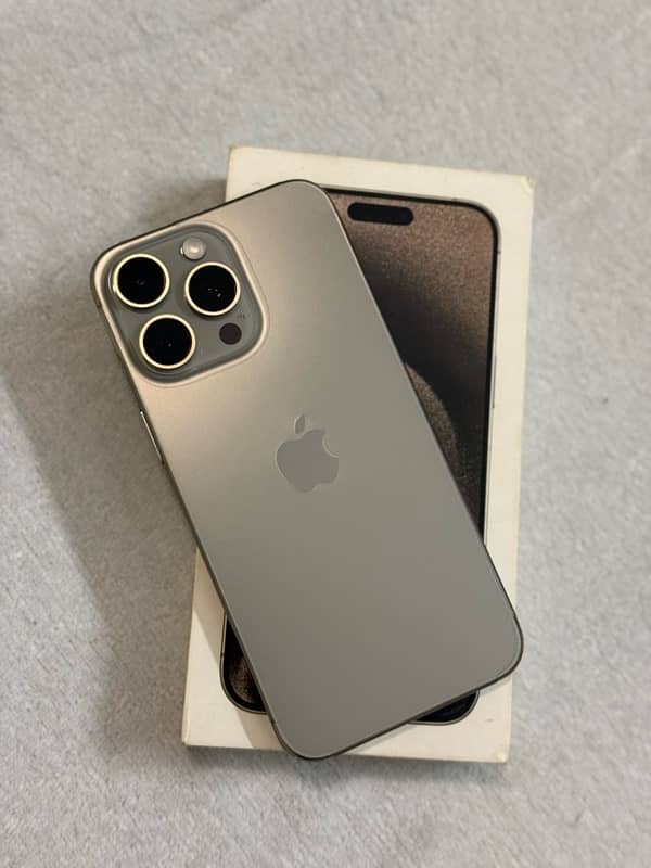 iPhone 15pro max 512gb Jv natural titanium 0