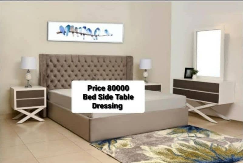 Bed set / King Size bed / Double Bed / Wooden bed 4