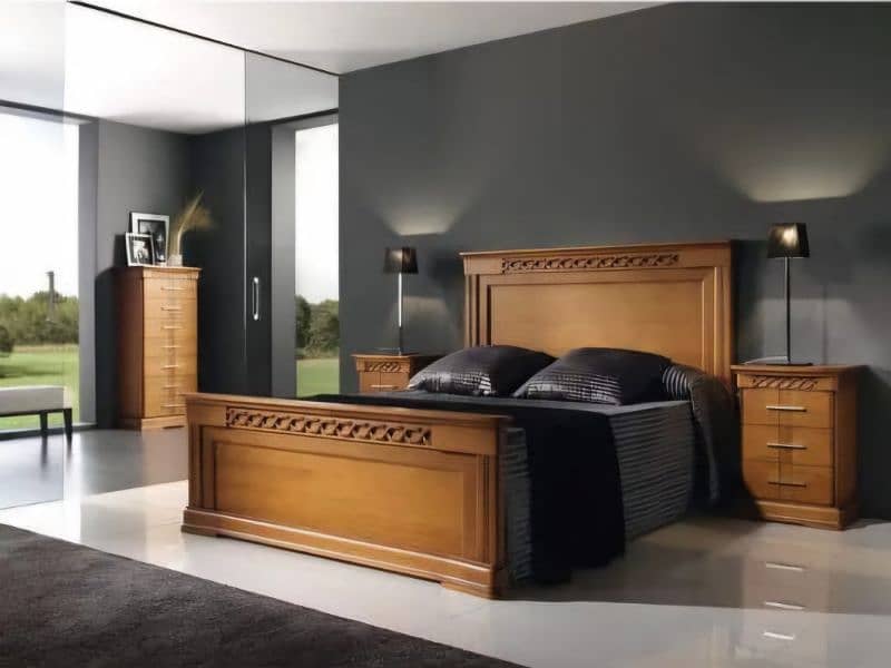 Bed set / King Size bed / Double Bed / Wooden bed 7