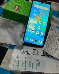 Infinix hot 12 play with box 4+1gb 64gb all ok only penel change