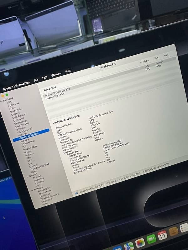 MAC 2019 Pro 32/512/4Gb card/92 CyCle only/Ci9 /15inch/New Condition 4