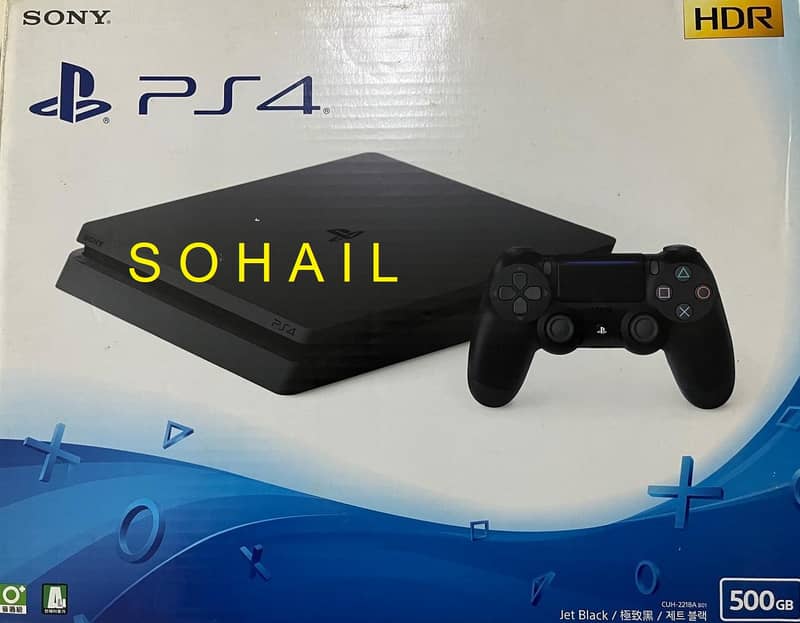 PS4 SLIM 500 GB (Original Sealed Pack, No Fault - Guranteed) 5