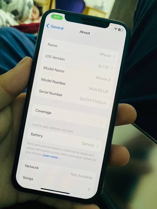 iPhone X NON  PTA JV 64gb 77 battery health 3