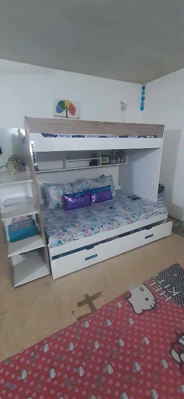 Kids bunk bed with Study table 3