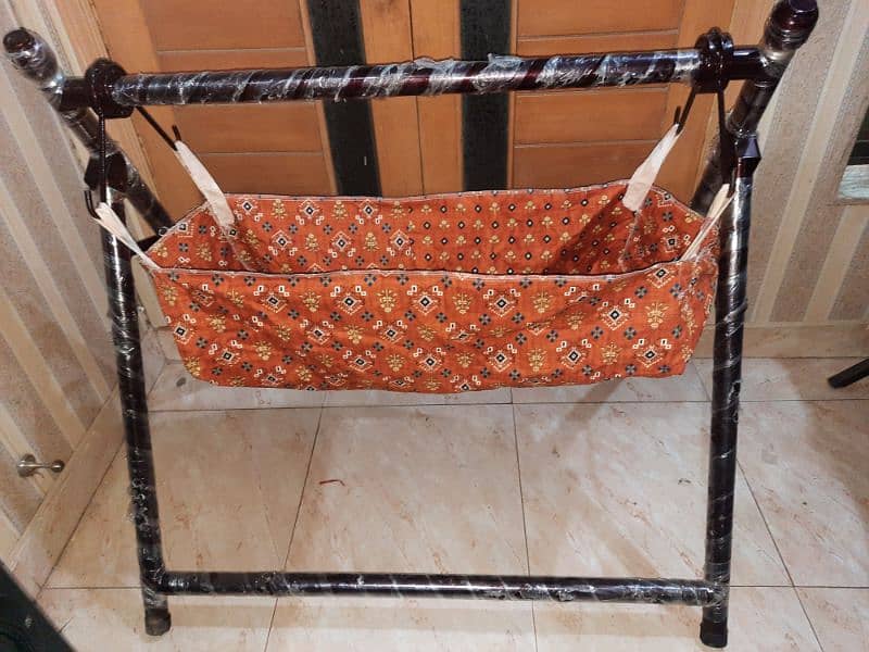 Baby Swing | Durable Jhoola/Jhola/Cradle for Indoor & Outdoor Fun 3