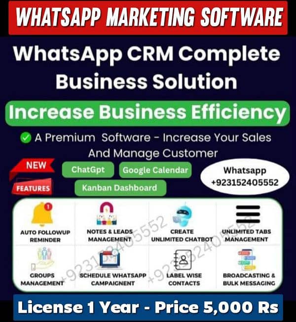 CRM Software Available for WhatsApp 0