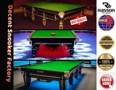 RASSON SNOOKER TABLE | POOL TABLE | BILLIARD | DECENT | CUSTUMIZED