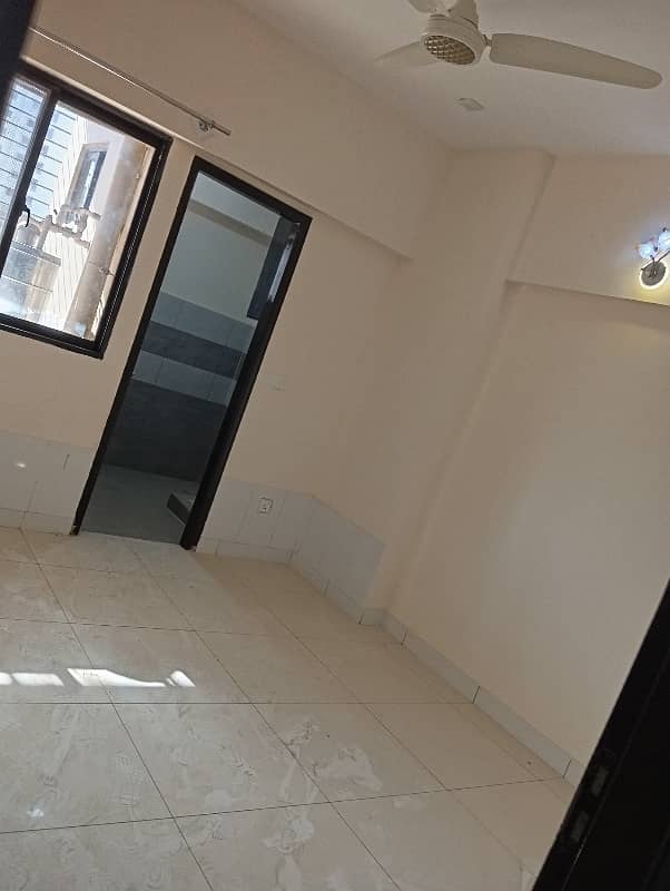 Brand new 5 Room 1600 Sq Ft Flat All Utilities Main Road Project Gulistan e Johar Block 3 8