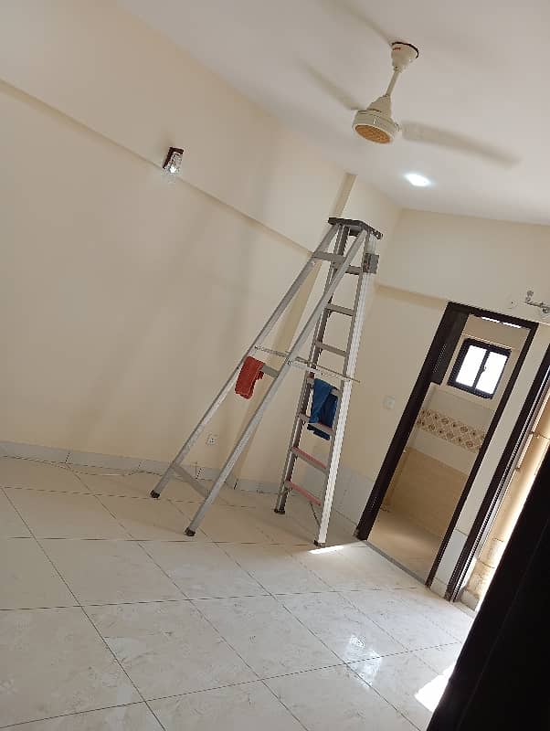 Brand new 5 Room 1600 Sq Ft Flat All Utilities Main Road Project Gulistan e Johar Block 3 9