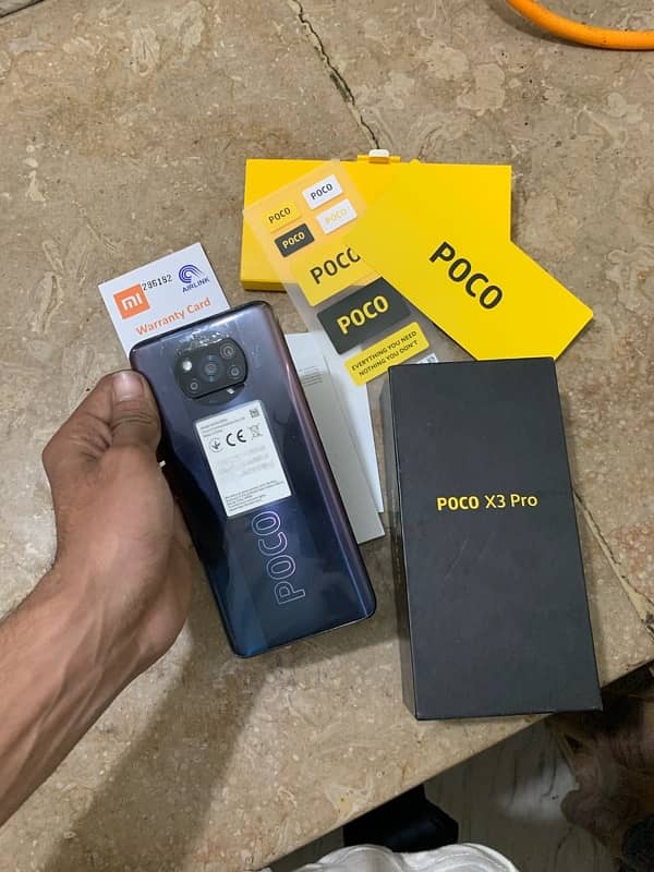 poco x3pro 8/256GB with box and original 33w fast charger 0