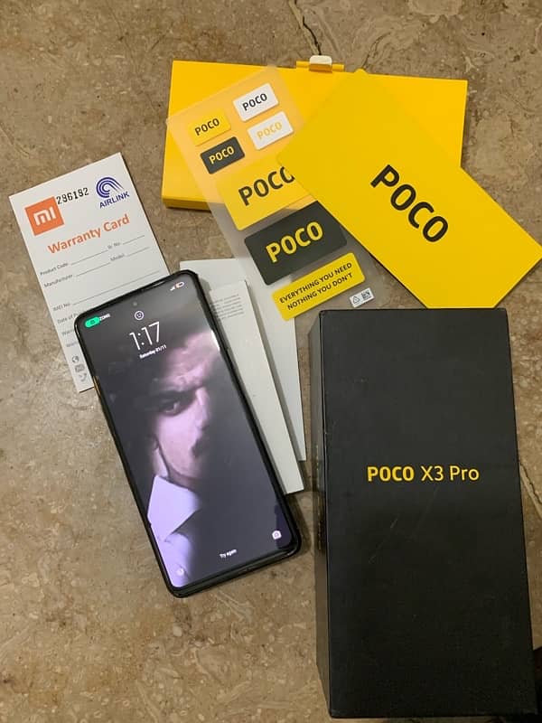 poco x3pro 8/256GB with box and original 33w fast charger 1