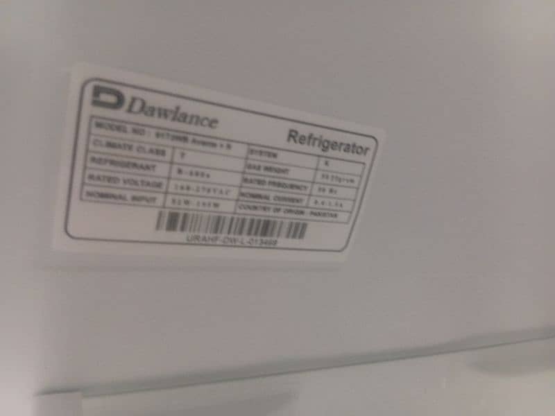 Dawalance refrigerator DW9173 avante+ 2