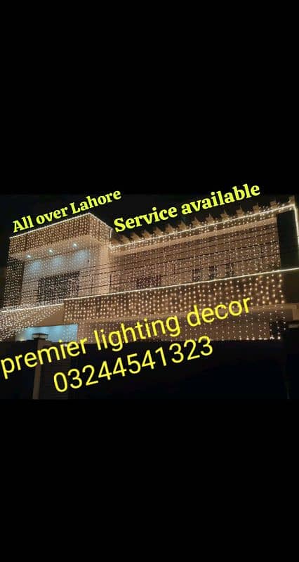 wedding lighting decoration/light decor/house light/fairy light/lahore 3