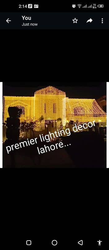 wedding lighting decoration/light decor/house light/fairy light/lahore 6