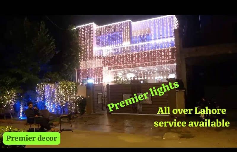 wedding lighting decoration/light decor/house light/fairy light/lahore 8