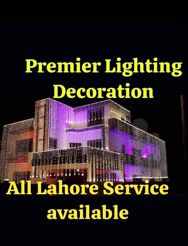 wedding lighting decoration/light decor/house light/fairy light/lahore 16