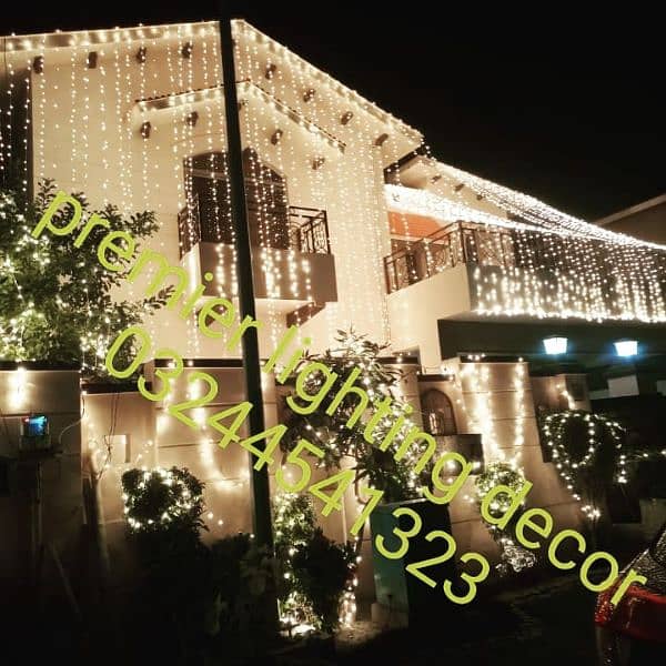 wedding lighting decoration/light decor/house light/fairy light/lahore 19