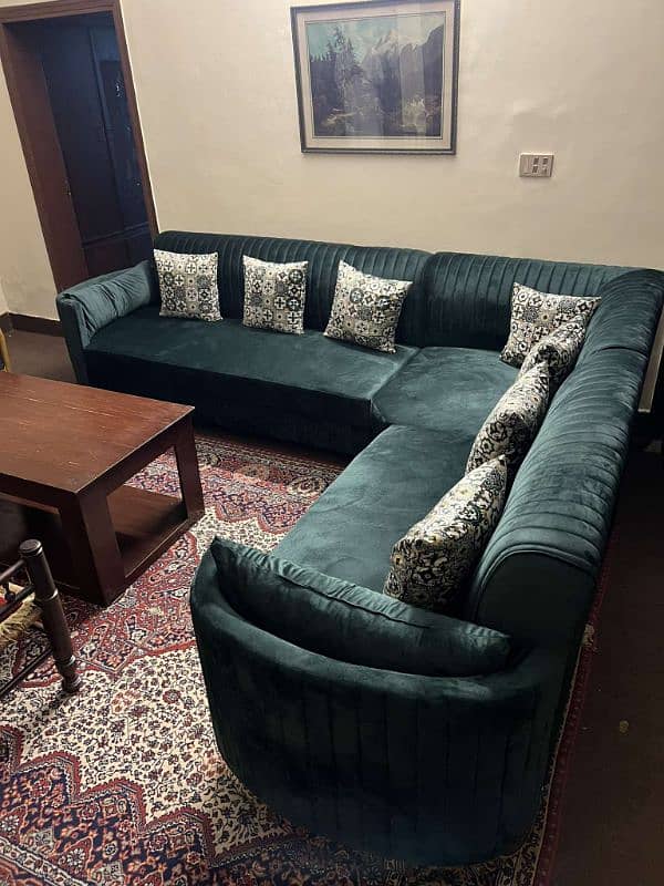 Corner Sofa with Table L Shaped 2