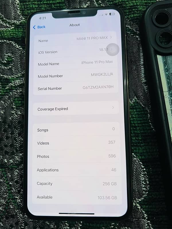 Iphone 11 pro max non pta Factory unlocked 8