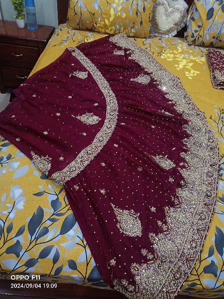 bridal lehenga and valima maxi 6