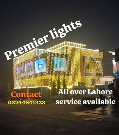 wedding light decoration in lahore/light decor/building decor/fairy