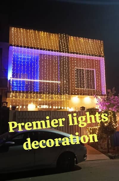 wedding light decoration in lahore/light decor/building decor/fairy