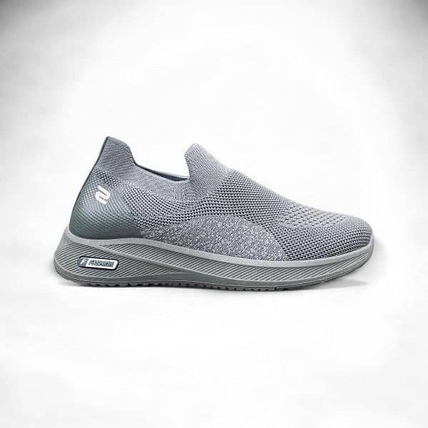 Men's Grey Synthetic Leather Sneakers - Ultimate Comfort & style 1