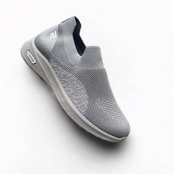 Men's Grey Synthetic Leather Sneakers - Ultimate Comfort & style 2