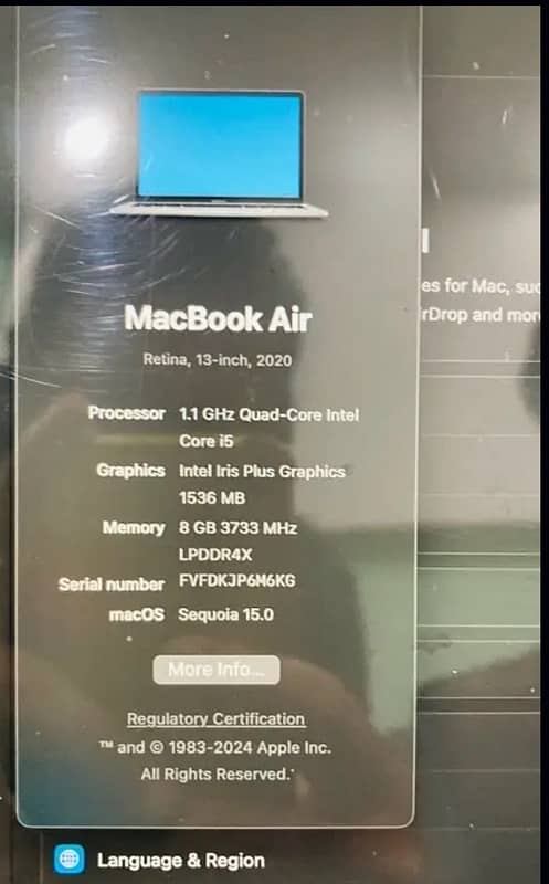 macbook Air 2020 177 cycle 6