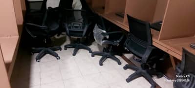 Mesh chairs, Office Executive Tables available