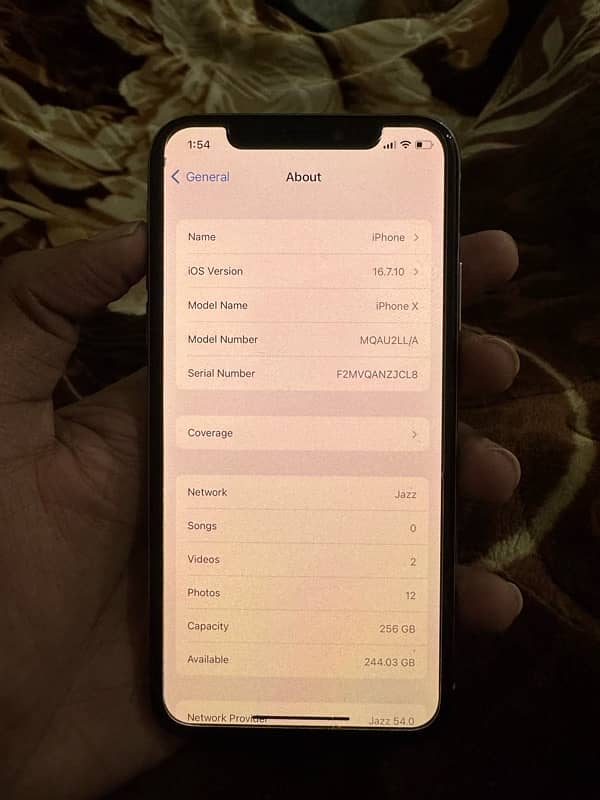 iphone x 256gb pta approved 4