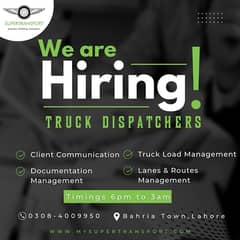 Customer Support Agent Required (Truck Dispatcher)