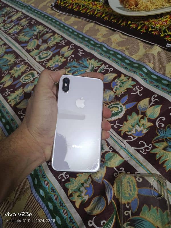 iPhone x PTA approve  256 GB battery health 88 Face ID field hai 7