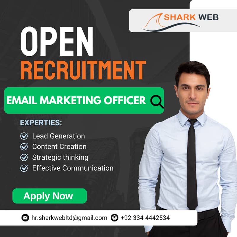 Job Offer: Email Marketing | Job | Staff Required | Urgent Hiring 0