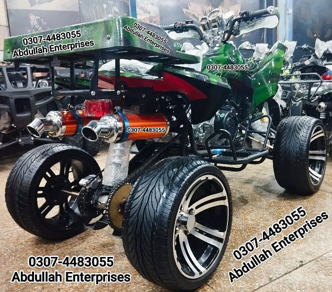 250cc 14no. size brands New zero meter off road drifting ATV Quad Bike 5