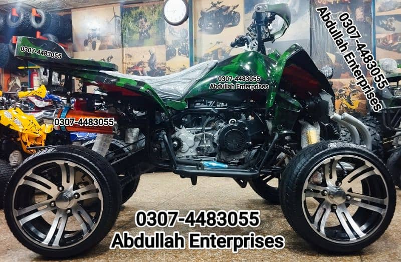 250cc 14no. size brands New zero meter off road drifting ATV Quad Bike 6