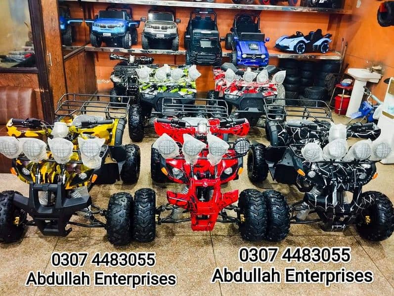 125 cc 7no. jeep model o meter ATV Quad Bike for sale deliver all Pak 4