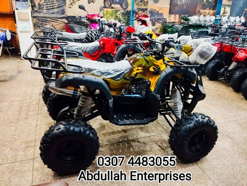 125 cc 7no. jeep model o meter ATV Quad Bike for sale deliver all Pak 5