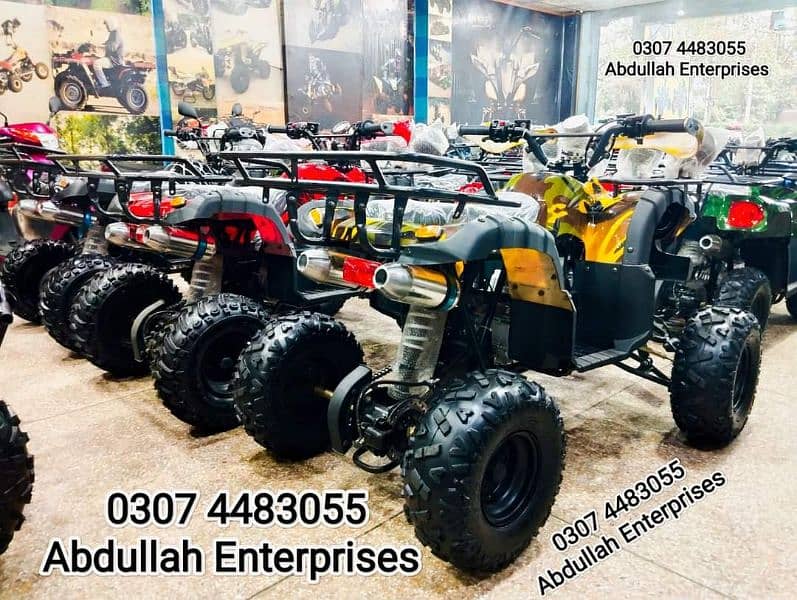 125 cc 7no. jeep model o meter ATV Quad Bike for sale deliver all Pak 7