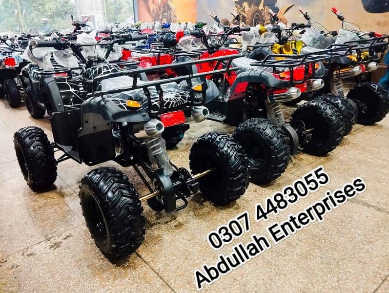 125 cc 7no. jeep model o meter ATV Quad Bike for sale deliver all Pak 9